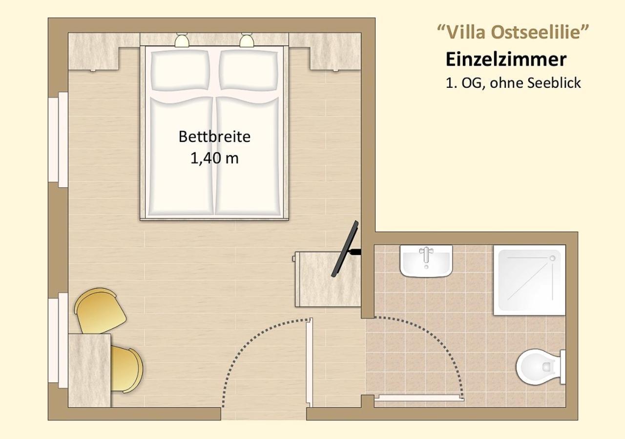 Ferienzimmer In Der Villa Ostseelilie Sassnitz Dış mekan fotoğraf